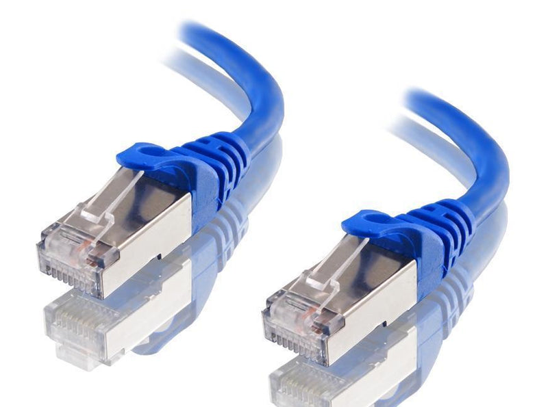 ASTROTEK CAT6A Shielded Ethernet Cable 50cm/0.5m Blue Color 10GbE RJ45 Network LAN Patch Lead S/FTP LSZH Cord 26AWG Payday Deals