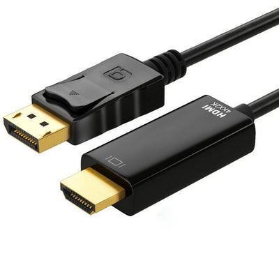 ASTROTEK DisplayPort DP Male to HDMI Male Cable 4K Resolution For Laptop PC to Monitor Projector HDTV Video Cable 3M