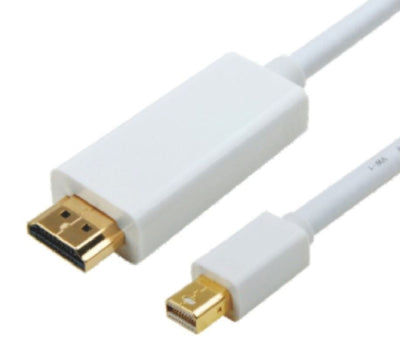 ASTROTEK Mini DisplayPort DP to HDMI Cable 1m - 20 pins Male to 19 pins Male Gold plated RoHSCB8W-RC-MDPHDMI-2
