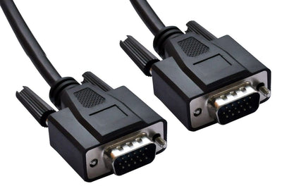ASTROTEK VGA Cable 2m - 15 pins Male to 15 pins Male for Monitor PC Molded Type Black CB8W-RC-3050F CBAT-VGA-MM-3M