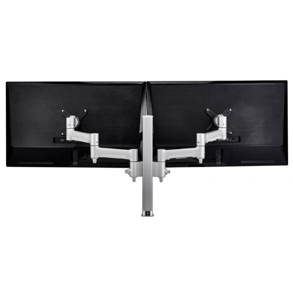 Atdec AWM Dual monitor arm solution - 460mm articulating arms - 400mm post - bolt - Silver Payday Deals
