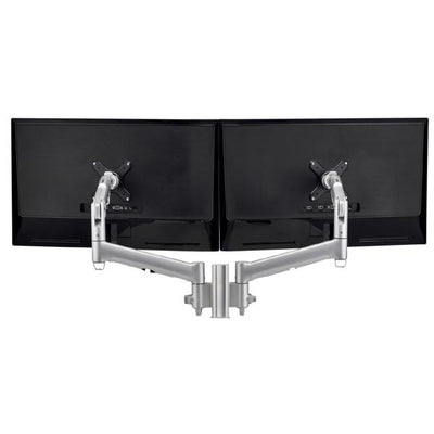 Atdec AWM Dual monitor mount solution on a 135mm post - F Clamp - black