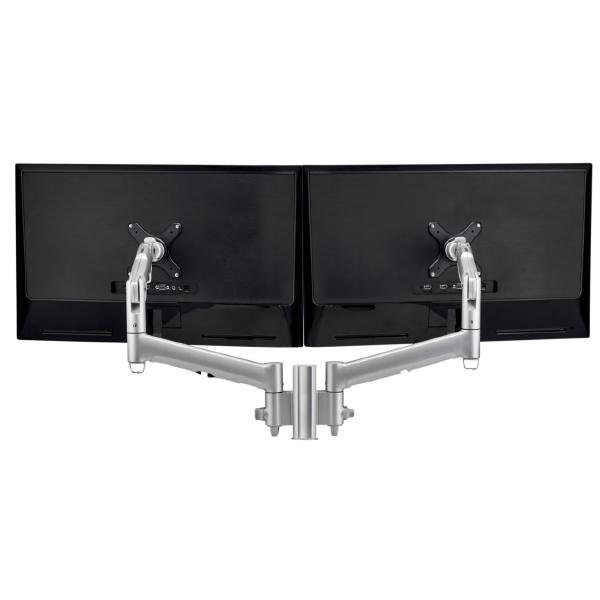 Atdec AWM Dual monitor mount solution on a 135mm post - F Clamp - black Payday Deals