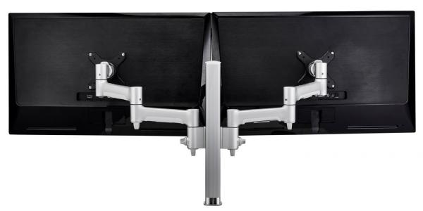 Atdec AWMS-2-4640 Bolt Black - Dual 460mm monitor arms on 400mm post Payday Deals