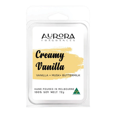 Aurora Creamy Vanilla Soy Wax Melts Australian Made 72g 5 Pack Payday Deals