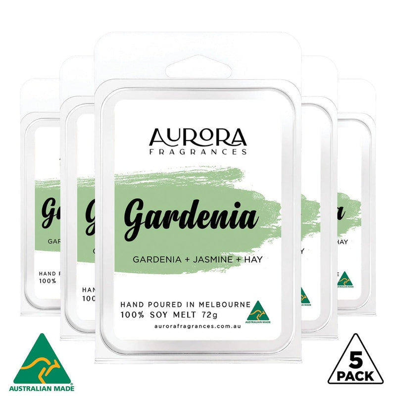 Aurora Gardenia Soy Wax Melts Australian Made 72g 5 Pack Payday Deals