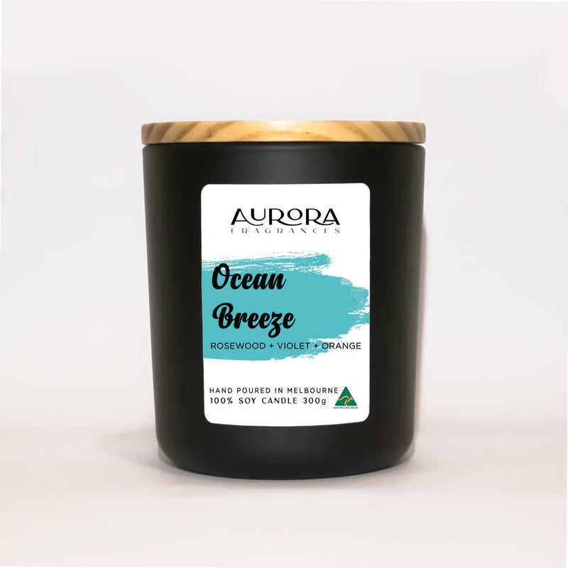 Aurora Ocean Breeze Soy Candle Australian Made 300g Payday Deals