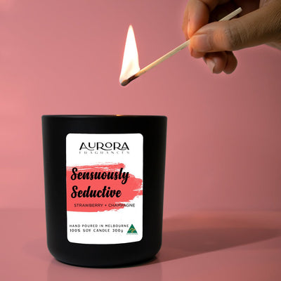 Aurora Sensuously Seductive Scented Soy Candle Australian Made 300g 2 Pack Payday Deals