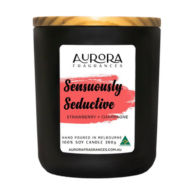 Aurora Sensuously Seductive Scented Soy Candle Australian Made 300g