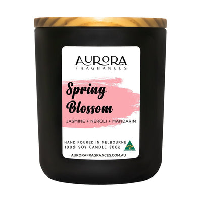 Aurora Spring Blossom Scented Soy Candle Australian Made 300g 2 Pack Payday Deals