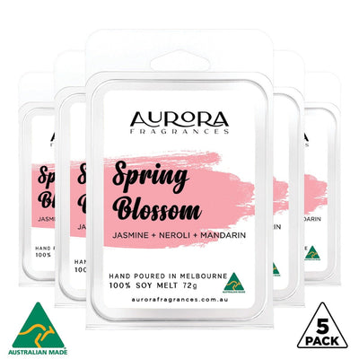 Aurora Spring Blossom Soy Wax Melts Australian Made 72g 5 Pack