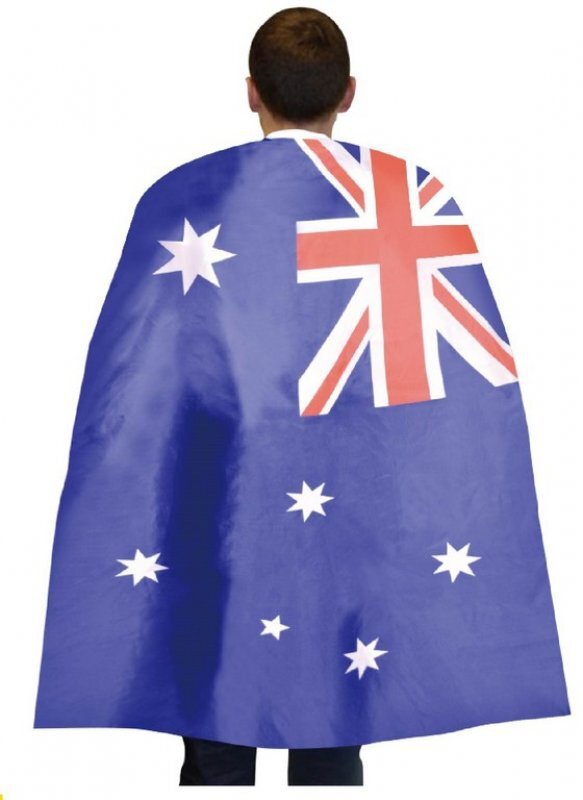 Australia Day Australian Flag Fabric Cape Payday Deals