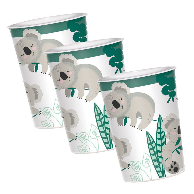 Australia Day Party Supplies Koala Plastic Favour Cup 3 Pack Payday Deals