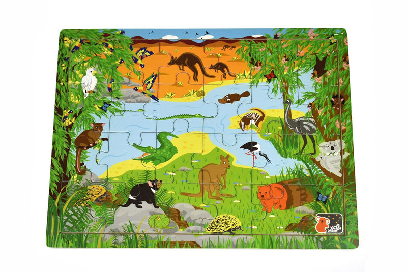 AUSTRALIAN ANIMAL AND NAMES JIGSAW PUZZLE 24PCS Payday Deals