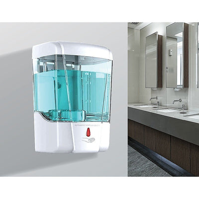 Automatic Liquid Soap/Alcohol Sanitizer Dispenser 700ML Hands-Free Sensor Wall Payday Deals