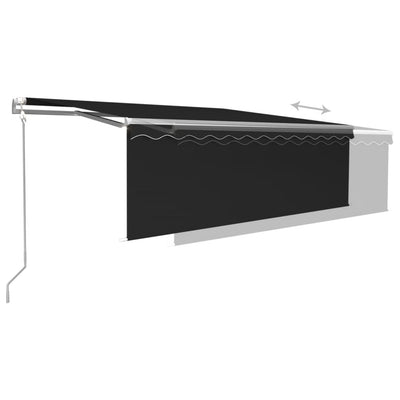 Automatic Retractable Awning with Blind 4.5x3m Anthracite Payday Deals