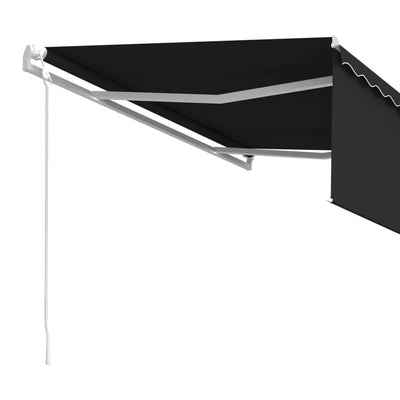 Automatic Retractable Awning with Blind 4x3m Anthracite Payday Deals