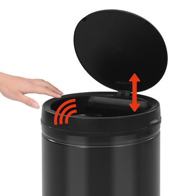 Automatic Sensor Dustbin 60 L Carbon Steel Black Payday Deals