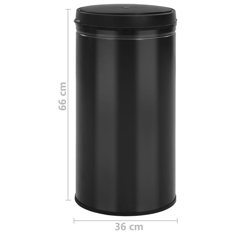 Automatic Sensor Dustbin 60 L Carbon Steel Black Payday Deals