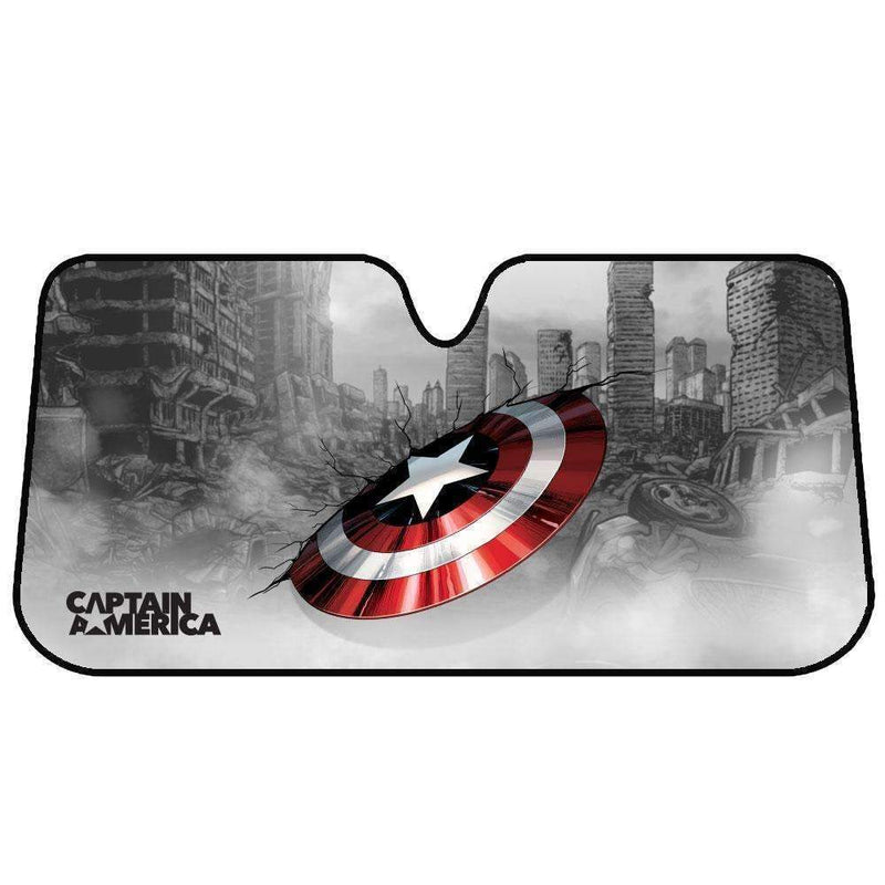 Marvel Avengers Sun Shade [150cm x 70cm] - CAPTAIN AMERICA Payday Deals