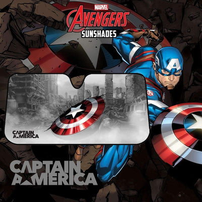 Marvel Avengers Sun Shade [150cm x 70cm] - CAPTAIN AMERICA Payday Deals