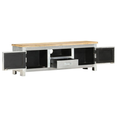 Aviator TV Cabinet 120x30x40 cm Solid Mango Wood Payday Deals