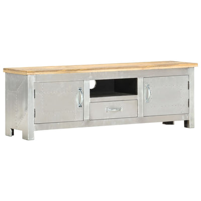 Aviator TV Cabinet 120x30x40 cm Solid Mango Wood Payday Deals