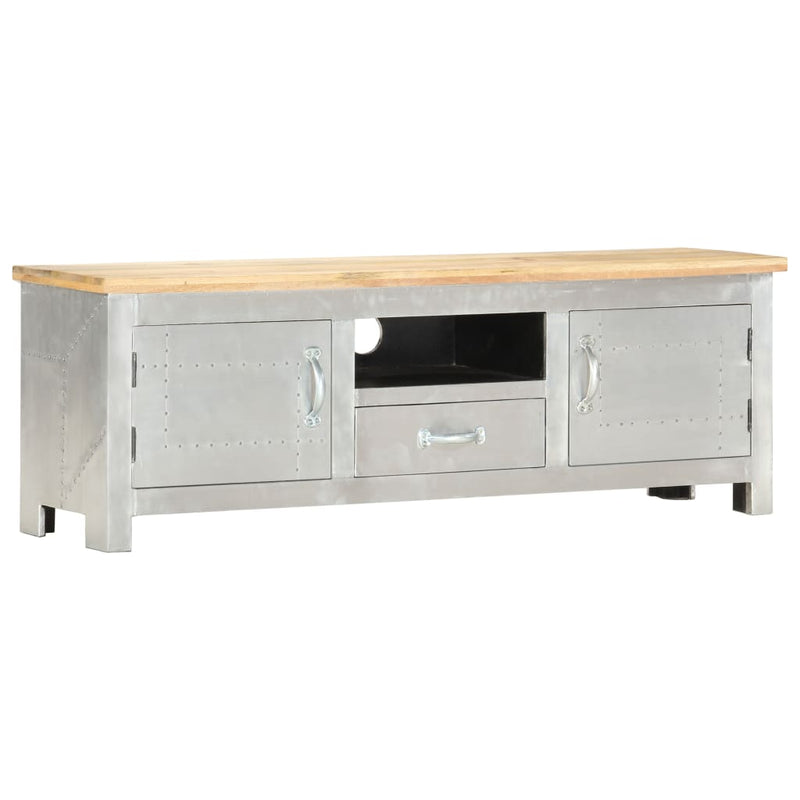Aviator TV Cabinet 120x30x40 cm Solid Mango Wood Payday Deals