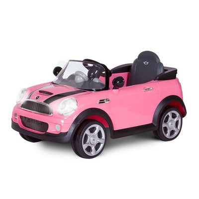 Avigo Kid's Licensed Pink Mini Cooper S Electric Ride on Car 6V battery