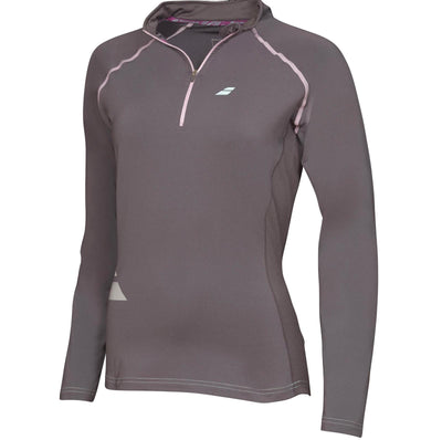 BABOLAT Women's 1/2 Zip Core Long Sleeve Top Tennis Sports Gym Training Payday Deals