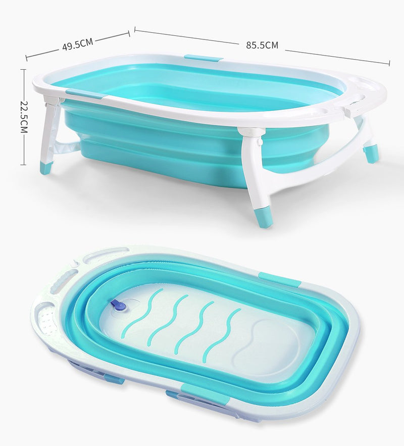 Baby Bath Tub Infant Toddlers Foldable Bathtub Folding Safety Bathing Shower GN Payday Deals