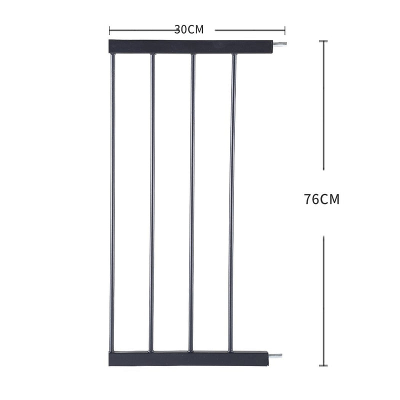 Baby Kids Pet Safety Security Gate Stair Barrier Doors Extension Panels 30cm BK Payday Deals