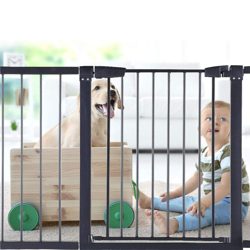 Baby Kids Pet Safety Security Gate Stair Barrier Doors Extension Panels 30cm BK Payday Deals