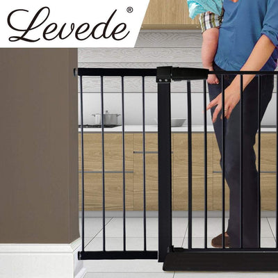 Baby Kids Pet Safety Security Gate Stair Barrier Doors Extension Panels 30cm BK Payday Deals