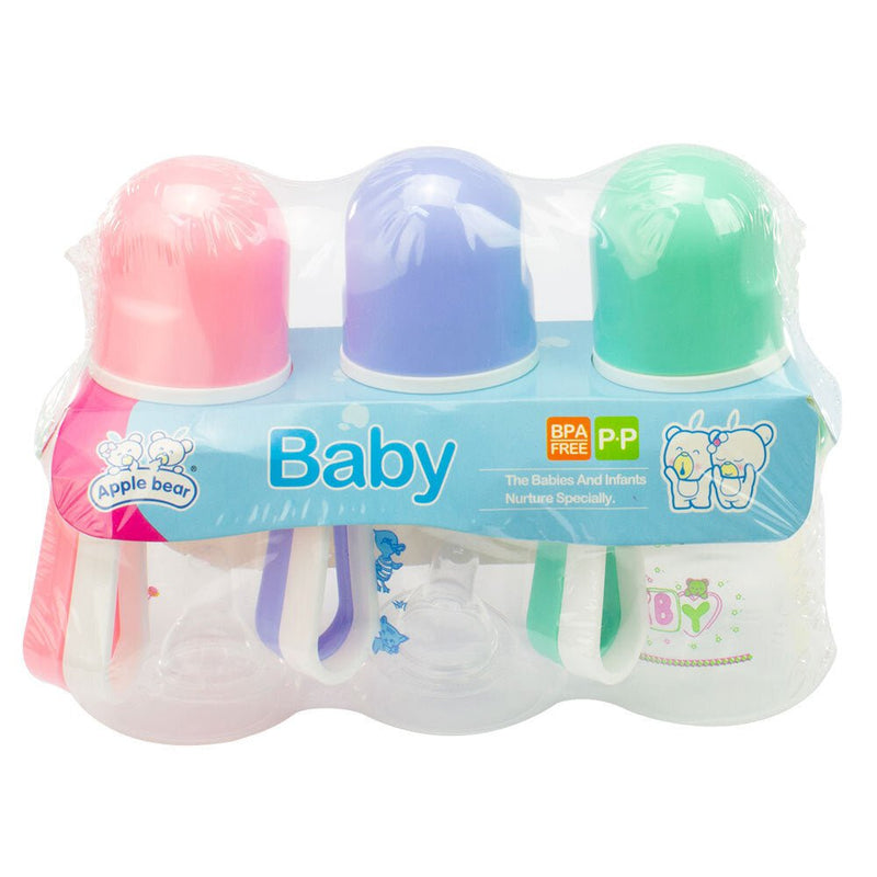 Baby & Me Apple Bear Baby Drinking Water Bottle 100ml 3 Pieces Assorted Payday Deals