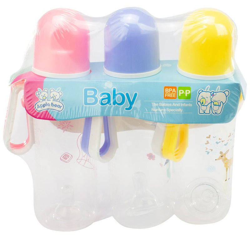 Baby & Me Apple Bear Baby Drinking Water Bottle 225ml 3 Pieces Assorted Payday Deals
