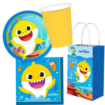 Baby Shark 8 Guest Birthday Tableware Bundle Party Pack Payday Deals