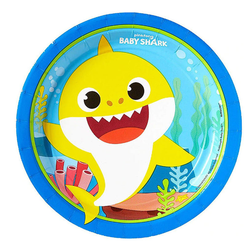 Baby Shark Party Supplies 8 Guest Large Birthday Tableware Bundle Party Pack Payday Deals