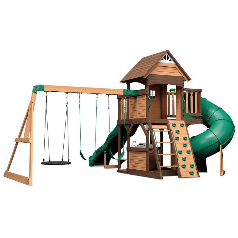 Backyard Discovery Cedar Cove Swing & Play Set Payday Deals