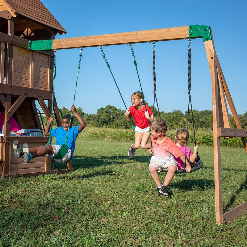 Backyard Discovery Cedar Cove Swing & Play Set Payday Deals