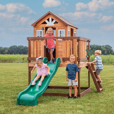 Backyard Discovery Echo Heights Cubby House with Slide Payday Deals