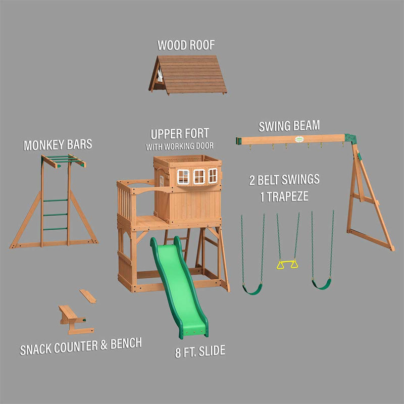 Backyard Discovery Montpelier Swing & Play Set Payday Deals