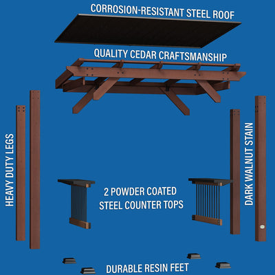 Backyard Discovery Saxony Grill/BBQ Gazebo Payday Deals