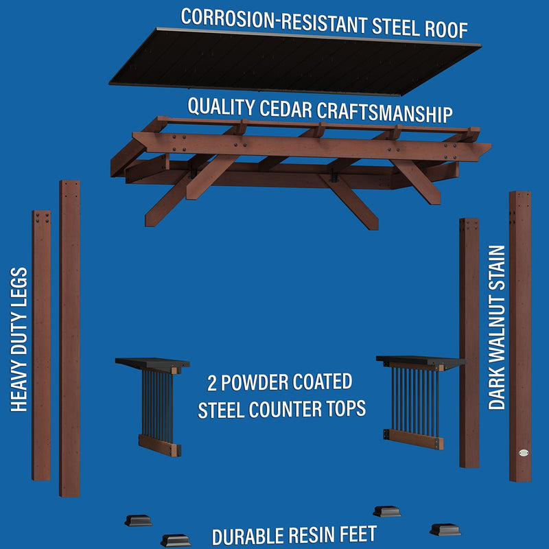 Backyard Discovery Saxony Grill/BBQ Gazebo Payday Deals