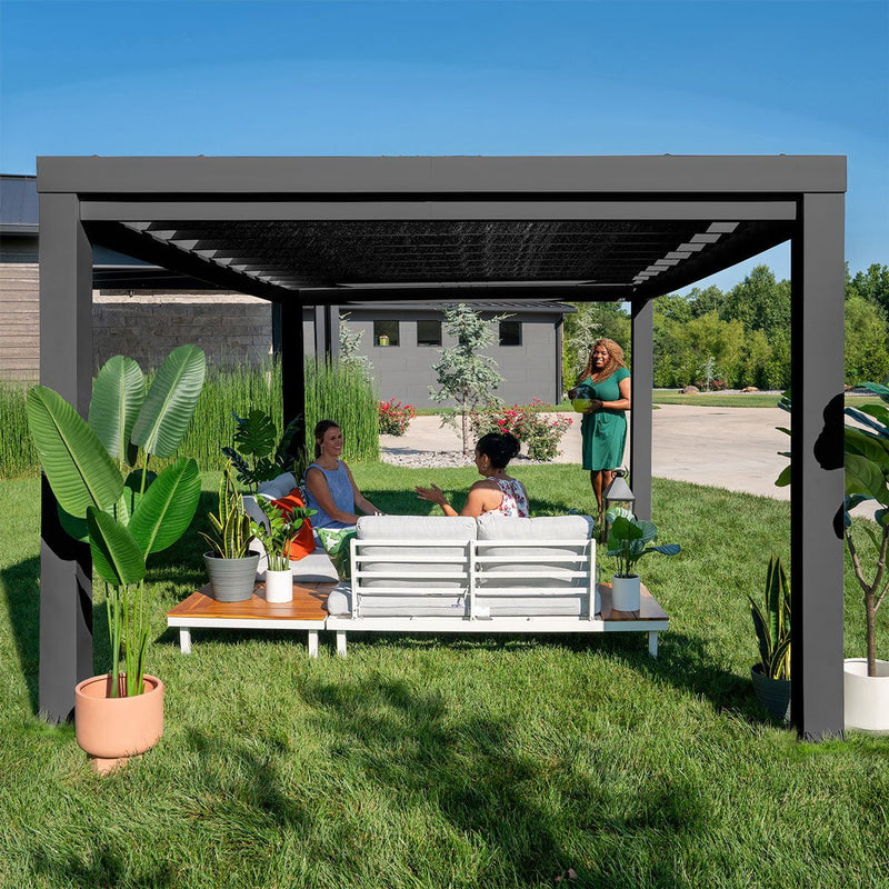 Backyard Discovery Trenton Steel Pergola 3m x 4.3m x 2.3m (14ft x 10ft) Payday Deals