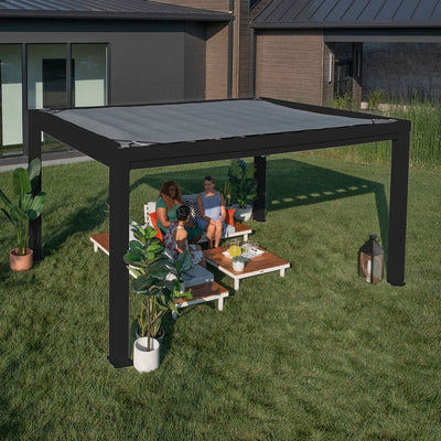 Backyard Discovery Trenton Steel Pergola 3m x 4.3m x 2.3m (14ft x 10ft) Payday Deals