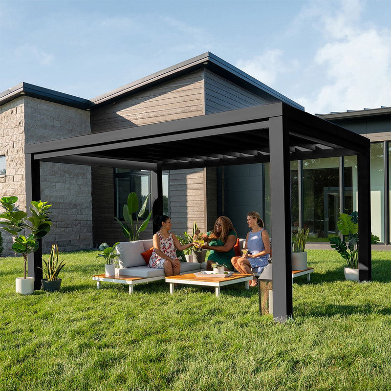 Backyard Discovery Trenton Steel Pergola 3m x 4.3m x 2.3m (14ft x 10ft) Payday Deals