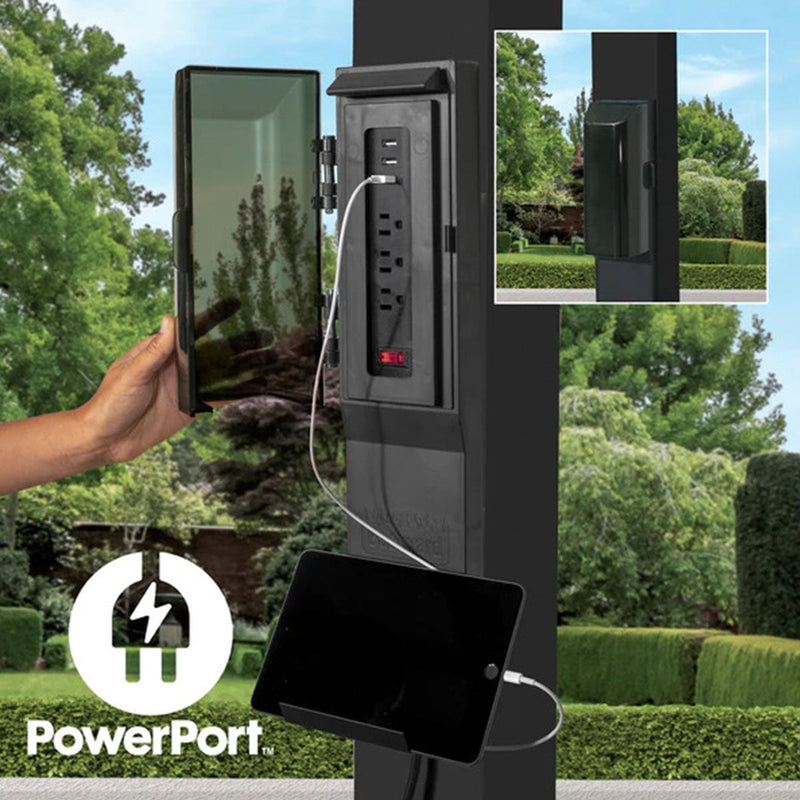 Backyard Discovery Trenton Steel Pergola 3m x 4.3m x 2.3m (14ft x 10ft) Payday Deals