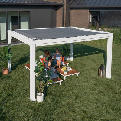 Backyard Discovery Windham Steel Pergola 3m x 3.6m x 2.3m (12ft x 10ft) Payday Deals
