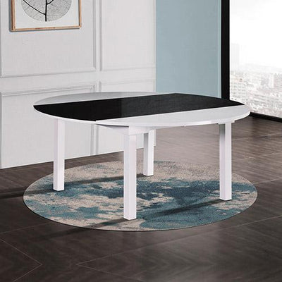 Baily Dining Table Black & White Payday Deals